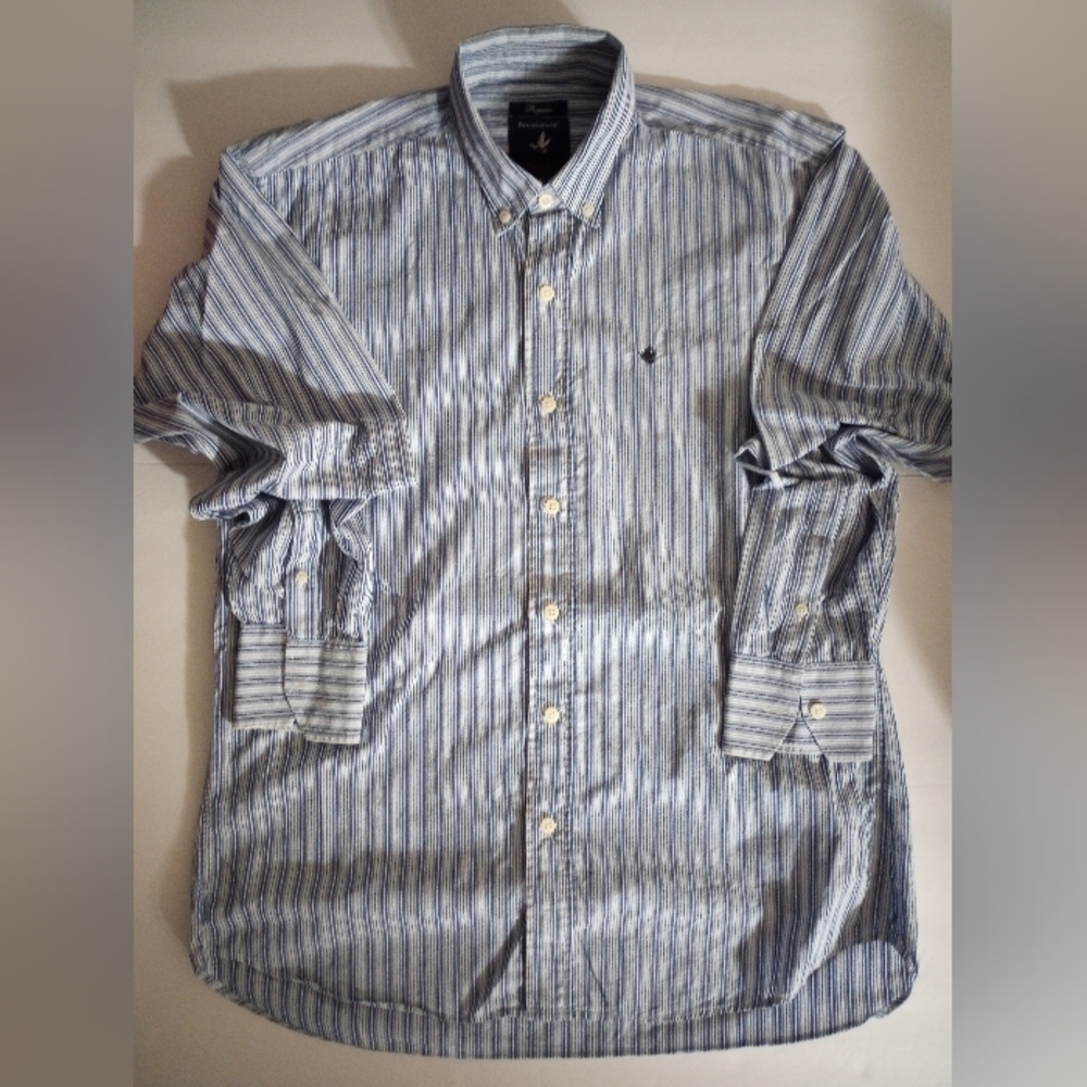 🥥🏖️ Brooksfield Blue Stripe Shirt